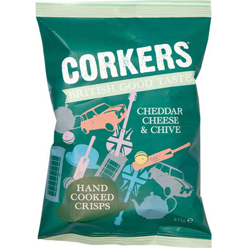 Picture of Cheddar Cheese & Chive Crisps (24x40g)