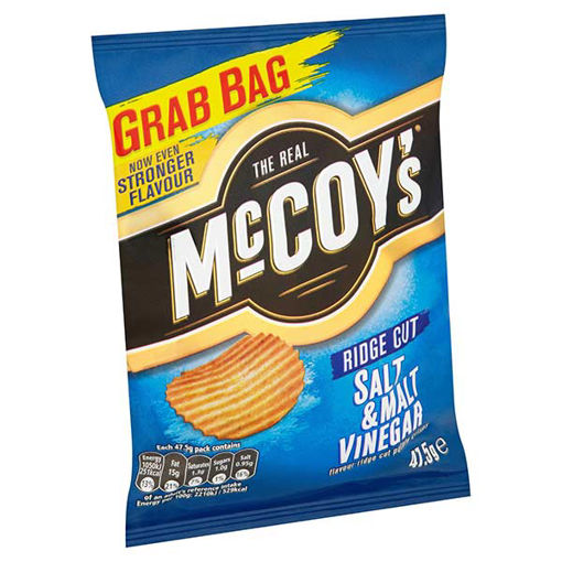 Picture of McCoy's Salt & Malt Vinegar Crisps (36x47.5g)