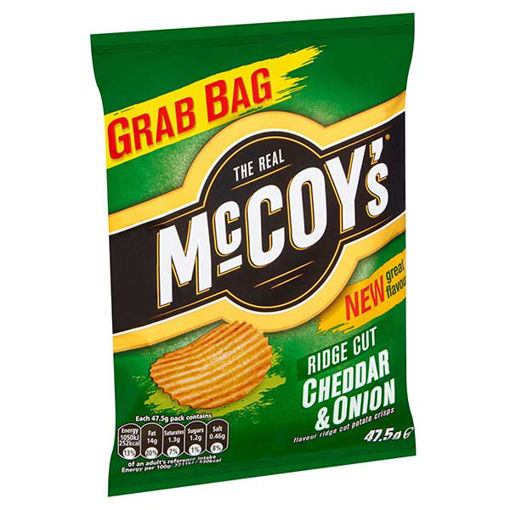 Picture of McCoy's Cheddar & Onion Crisps (36x47.5g)