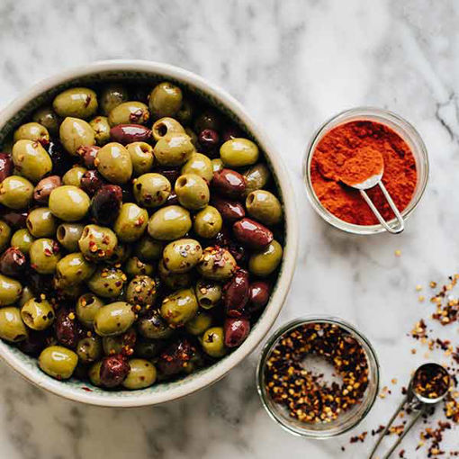 Picture of Green Olives with Chilli & Pepper (1.46kg)