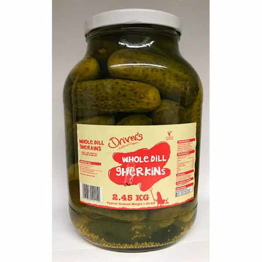 Picture of Drivers Whole Sweet & Sour Dill Gherkins (4x2.25kg)