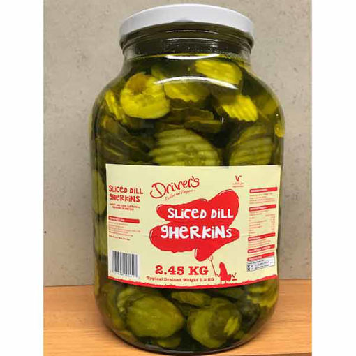 Picture of Drivers Sliced Dill Gherkins (4x2.45kg)