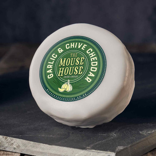 Picture of The Mouse House Garlic & Chive Cheddar Cheese (6x200g)