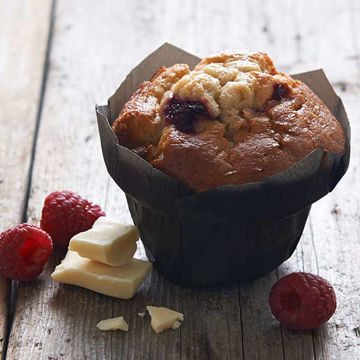 Picture of Baker & Baker Raspberry & White Chocolate Muffins (24x125g)