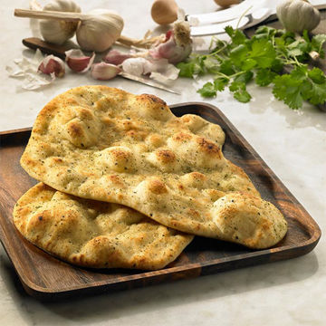 Picture of Baked Earth Large Garlic & Coriander Naan Bread (24x130g)