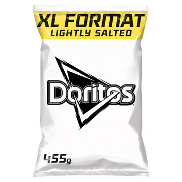 Picture of Doritos Lightly Salted Crisps (12x455g)