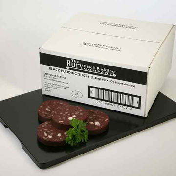 Picture of The Bury Black Pudding Company Black Pudding Slices (60x40g)