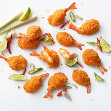 Picture of Pacific West Frozen Raw Lemongrass and Chilli Breaded Prawns (10x500g)