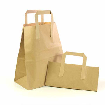 Picture of Durakraft Large Brown Takeaway Bags (250)