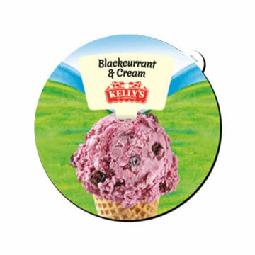 Picture of Kelly's of Cornwall Blackcurrant & Cream Ice Cream (4.5L)