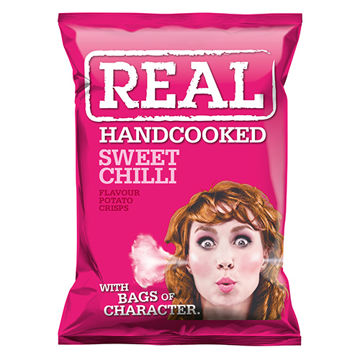 Picture of REAL Hand Cooked Sweet Chilli  Flavour Crisps (24x35g)
