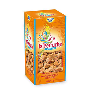 Picture of La Perruche Pure Cane Rough Brown Sugar Cubes (8x1kg)