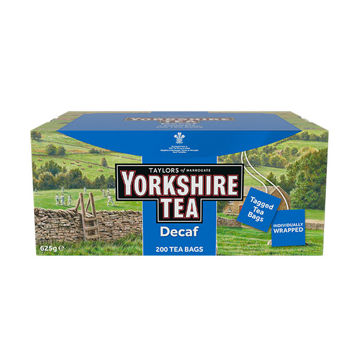 Picture of Yorkshire Decaff Tea Tagged & Enveloped Tea Bags (200)