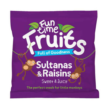 Picture of Funtime Fruits Juicy Sultanas & Raisins (60x25g)