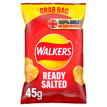Picture of Walkers Ready Salted Crisps (32x45g)