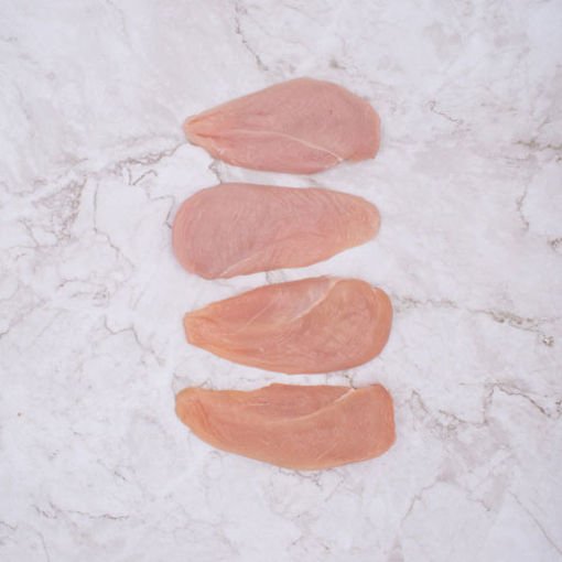 Picture of Chicken - Breast, Escalope, Avg. 95-125g (Avg 2.5kg Pack)