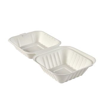 Picture of Enviroware 6" Square Bagasse Clamshells (8x50)