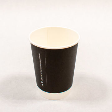 Picture of Go-Pak 12oz Black Double Wall Coffee Cup (500)