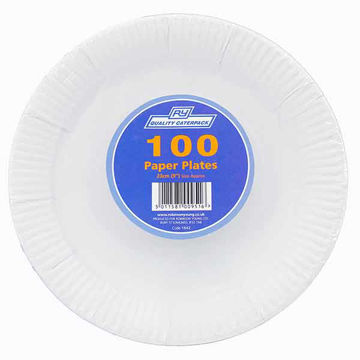 Picture of Robinson Young Caterpack 9" Paper Plates (23cm) (10x100x23cm)