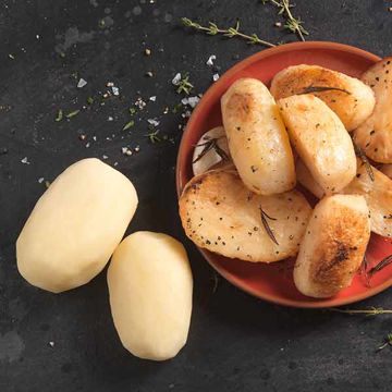 Picture of Pilgrim Fresh Produce Whole Peeled Potatoes (5kg)