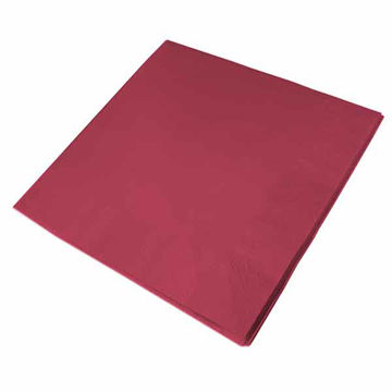 Picture of Swantex 40cm/3ply Burgundy Napkins (10x100)