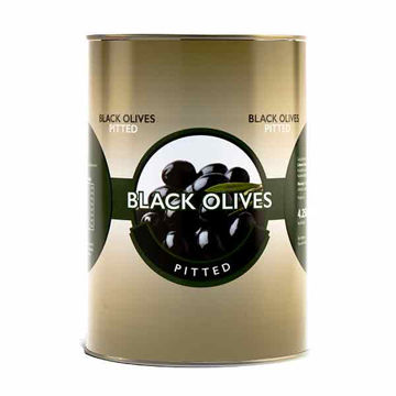 Picture of Caterers Pride Whole Black Pitted Olives (3x4.25kg)