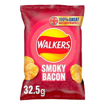 Picture of Walkers Smoky Bacon Crisps (32x32.5g)