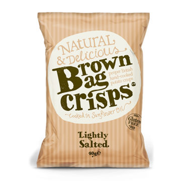 Picture of Brown Bag Crisps Lightly Salted Crisps (20x40g)