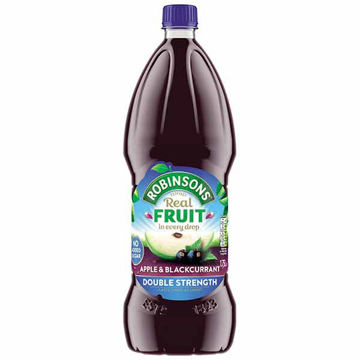 Picture of Robinsons NAS Double Strength Apple & Blackcurrant Cordial (2x1.75L)