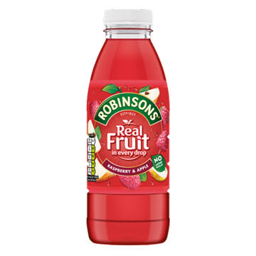 Picture of Robinsons Real Fruit Raspberry & Apple (24x500ml)