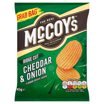 Picture of McCoy's Cheddar & Onion Crisps (36x45g)