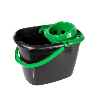 Picture of Robert Scott 14ltr Green Mop Bucket with Wringer (10x14L)
