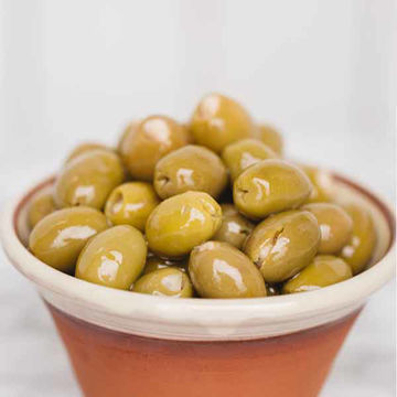 Picture of Silver & Green Olives Stuffed with Garlic (6x1.5kg)