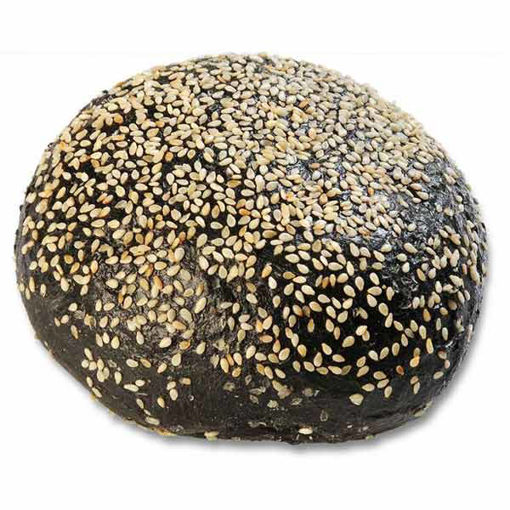 Picture of Planete Pain Black Burger Rolls with Sesame Seeds (56x90g)