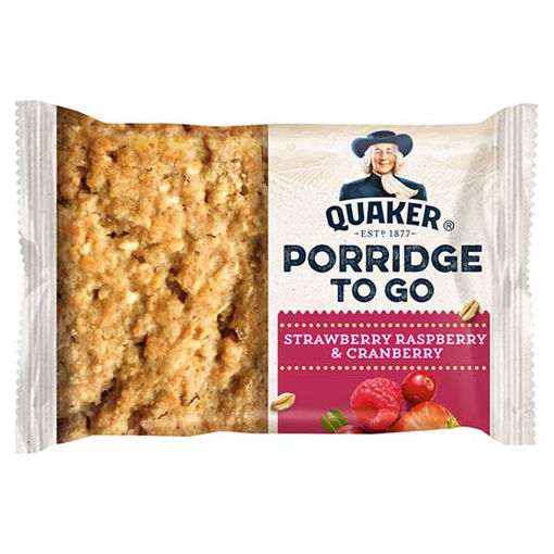 Picture of Quaker Porridge To-Go Mixed Berries Breakfast Bar (12x55g)