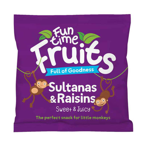 Picture of Funtime Fruits Juicy Sultanas & Raisins (60x25g)
