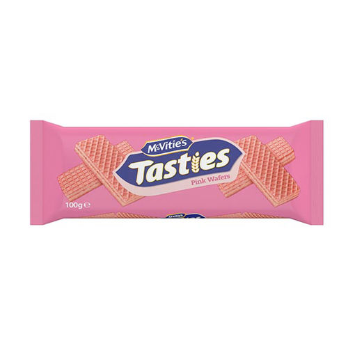 Picture of McVities Tasties Pink Wafers (12x100g)