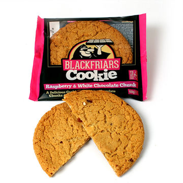 Picture of Blackfriars Raspberry & White Chocolate Chunk Cookies (16x60g)