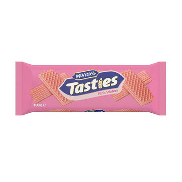 Picture of McVities Tasties Pink Wafers (12x100g)