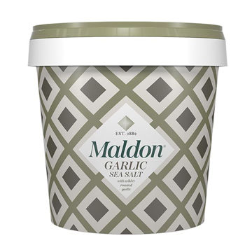 Picture of Maldon Wild & Roasted Garlic Sea Salt Flakes (6x500g)