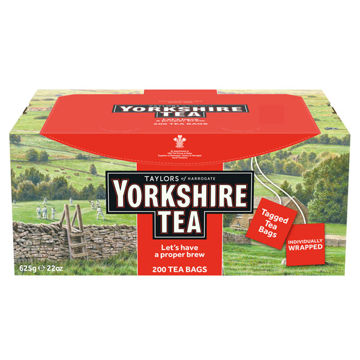 Picture of Yorkshire Tea Tagged & Enveloped Tea Bags (4x200)