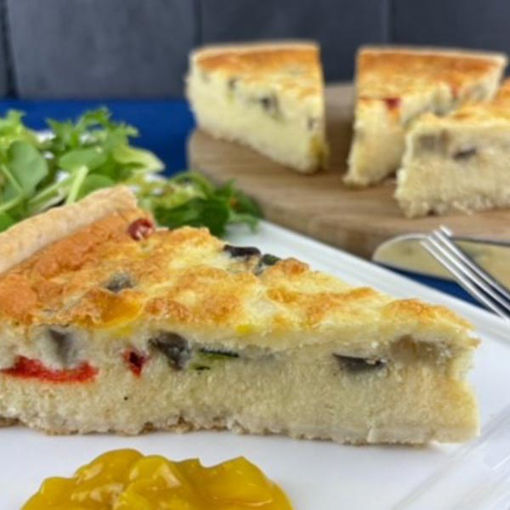 Picture of Roberts Country Fayre Mediterranean Vegetable Quiche (10ptn)