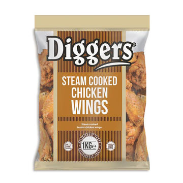 Picture of Diggers Steam Cooked Chicken Wings (5x1kg)