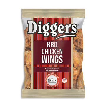 Picture of Diggers BBQ Chicken Wings (5x1kg)