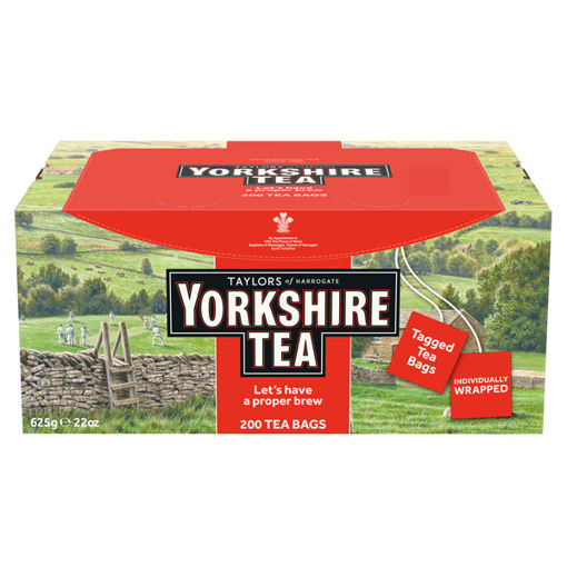 Picture of Yorkshire Tea Tagged & Enveloped Tea Bags (4x200)
