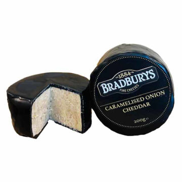 Picture of Bradburys Cheddar with Caramelised Onion Truckle (6x200g)