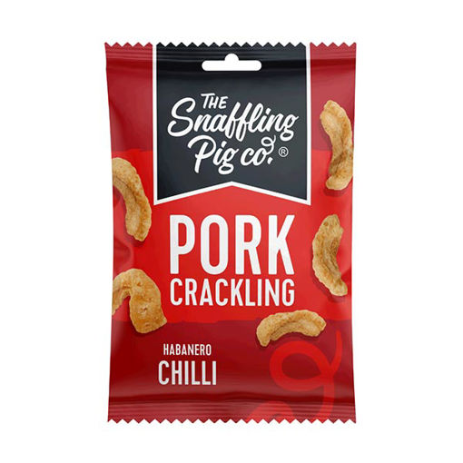Picture of Snaffling Pig Hot to Trot Habanero Chilli Pork Crackling (12x40g)