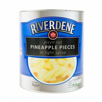 Picture of Riverdene Pizza Cut Chunks Pineapple in Light Syrup (6x3kg)