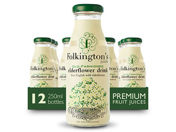 Picture of Folkington's Old-Fashioned Elderflower Drink (12x250ml)