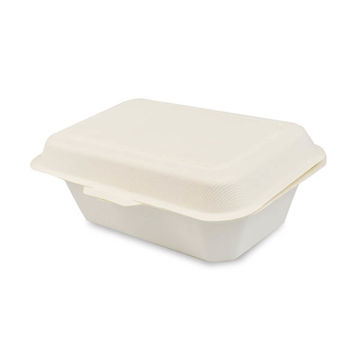 Picture of Jena Eco Bagasse Hinged Food Containers (4x125)